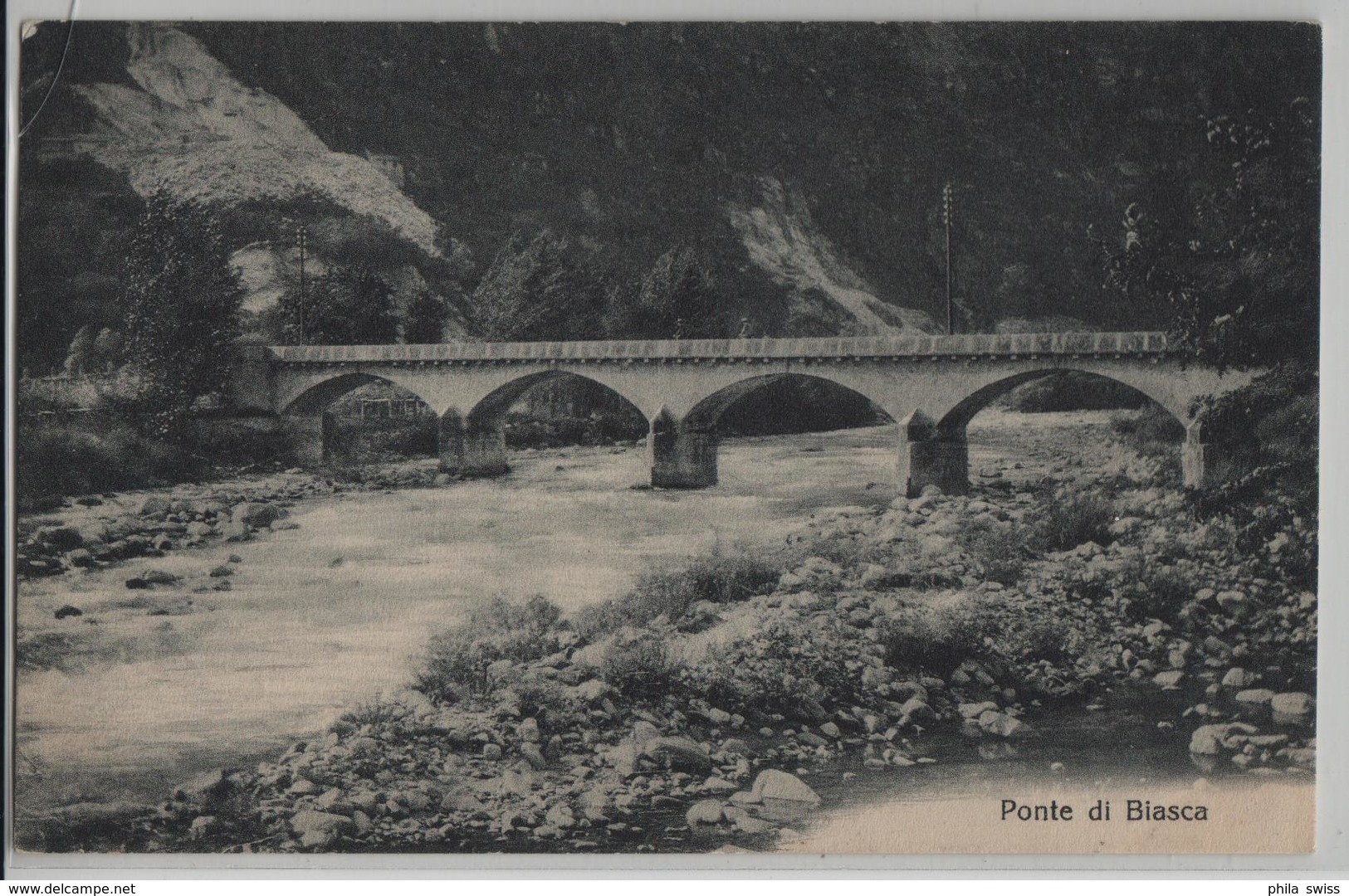 Ponte Di Biasca - Photo: Carl Künzli No. 4054 - Biasca