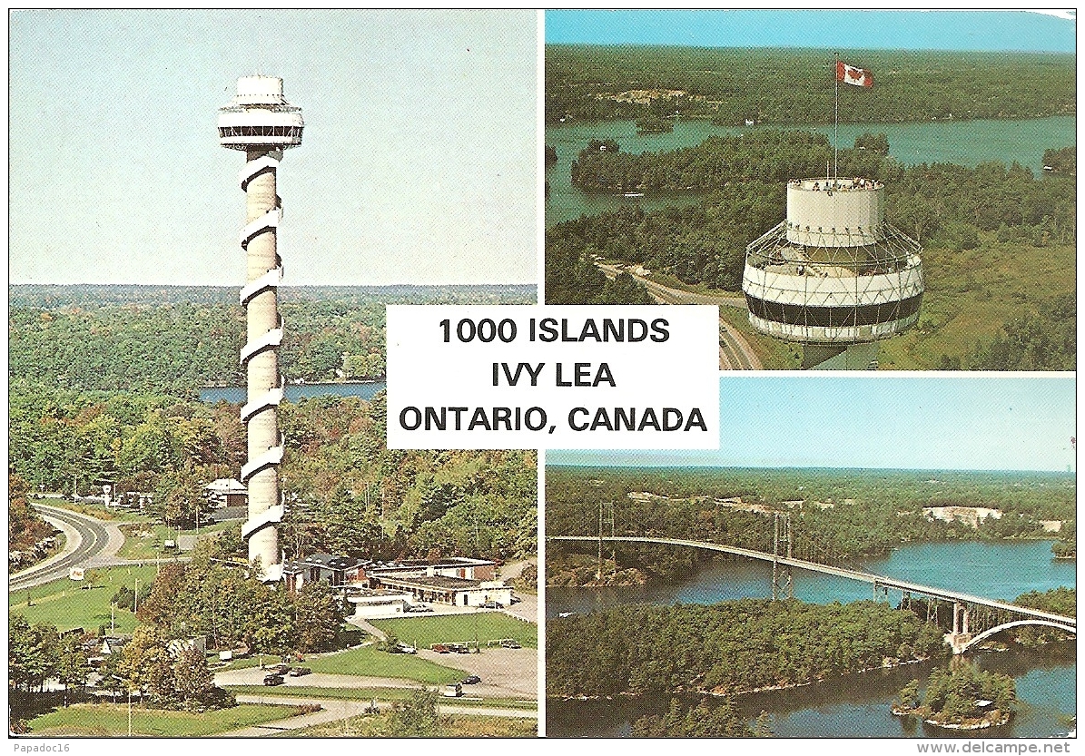 CA - O - 1000 Islands- Ivy Lea - Ontario - Multiview : Skydeck, Crow's Nest Of Skydeck Tower, Canadian Span  : Bridge - Thousand Islands
