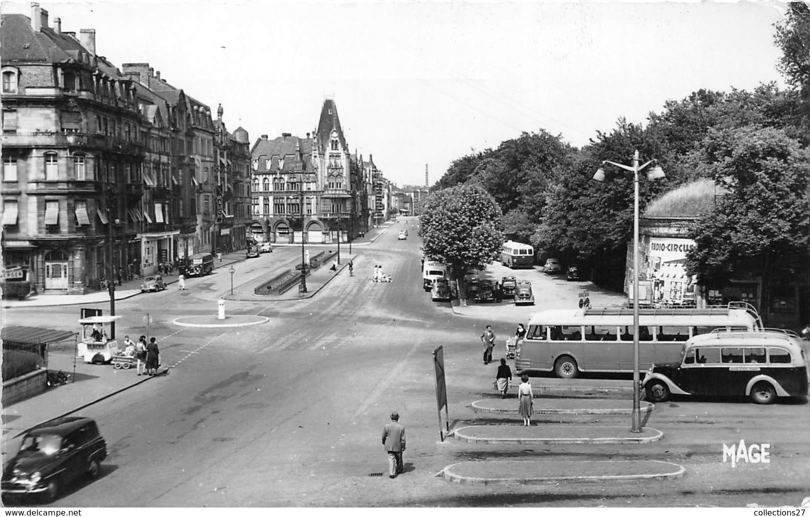 57-THIONVILLE- PLACE DU LUXEMBOURG , GARE ROUTIERE - Thionville