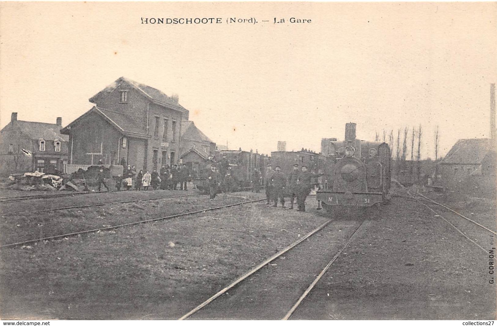 59-HONDSCHOOTE- LA GARE - Hondshoote