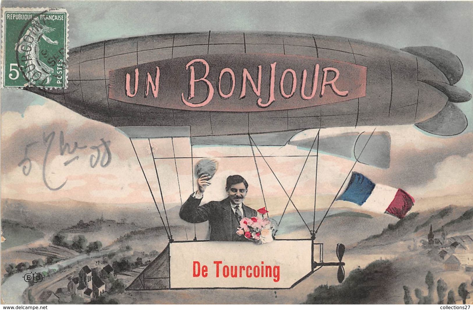 59-TOURCOING- UN BONJOUR DE TOURCOING - Tourcoing