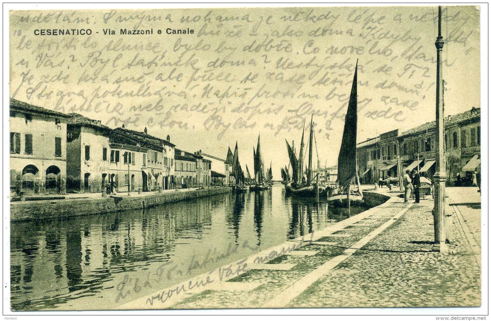 R.432.  CESENATICO - Via Mazzoni E Canale - 1926 - Altri & Non Classificati