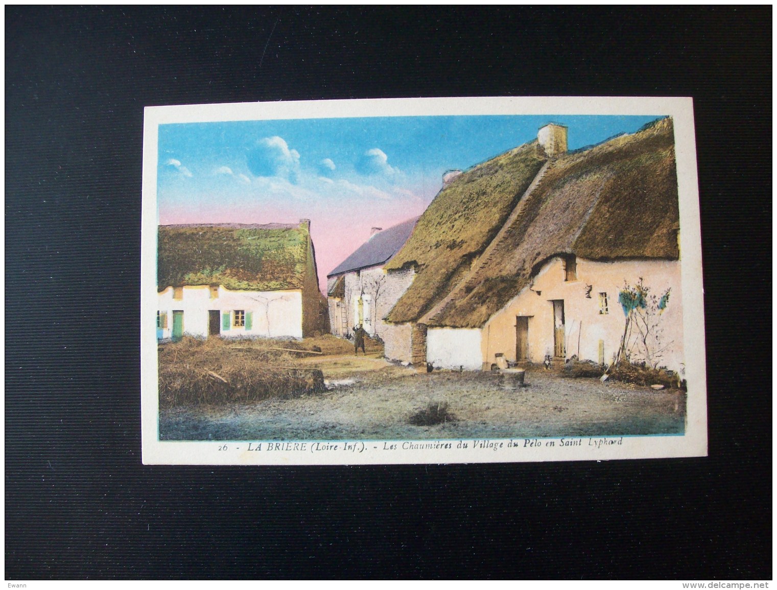 Carte Postale Ancienne De Saint-Lyphard: Les Chaumières Du Village Du Pélo - Saint-Lyphard