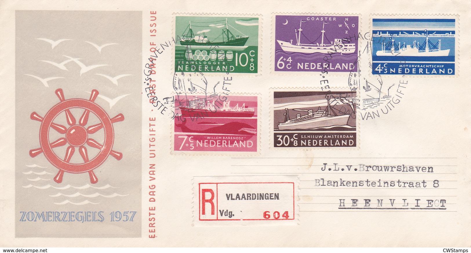 FDC E29 Beschreven Losse Klep - FDC