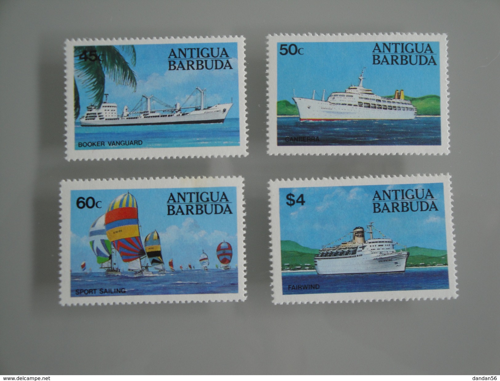 1984 Antigua Barbuda Yvert 735/8 ** Bateaux  Ships Scott Xx  Michel 756/9  SG 830/3 - Antigua Et Barbuda (1981-...)