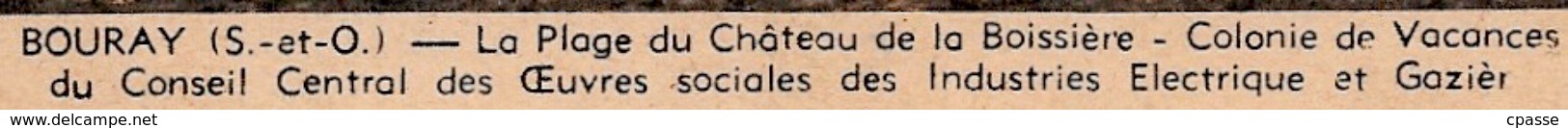 CPA 91 BOURAY (sur Juine) Essonne - La Plage Du Château De La Boissière - Colonie De Vacances...(lire Texte...) - Autres & Non Classés