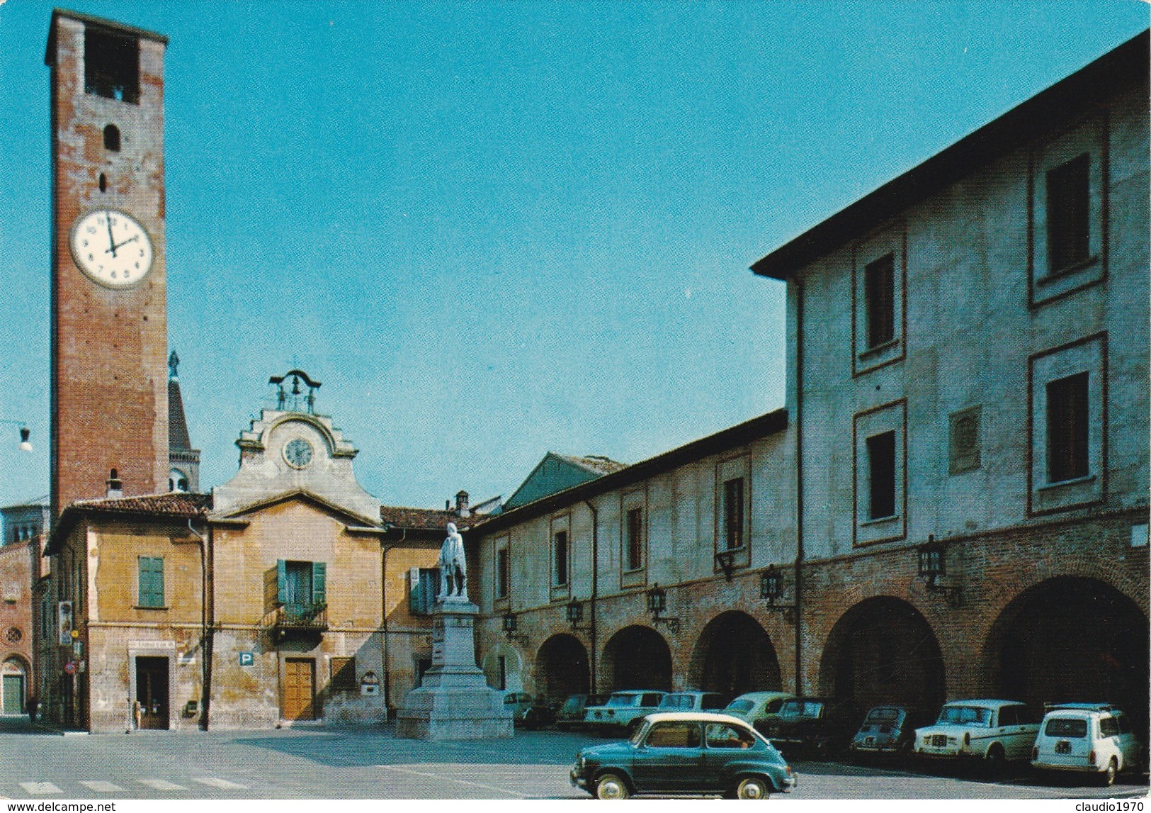 CARTOLINA - POSTCARD - CREMONA -  SONCINO - PIAZZA - GARIBALDI - Cremona