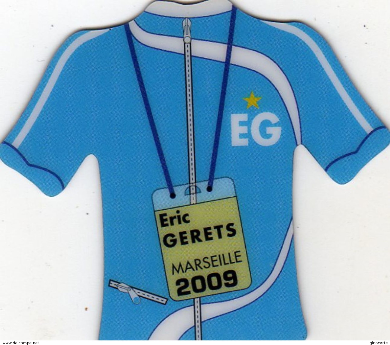 Magnet Magnets Maillot De Football Pitch Marseille Eric Geretz 2009 - Sport