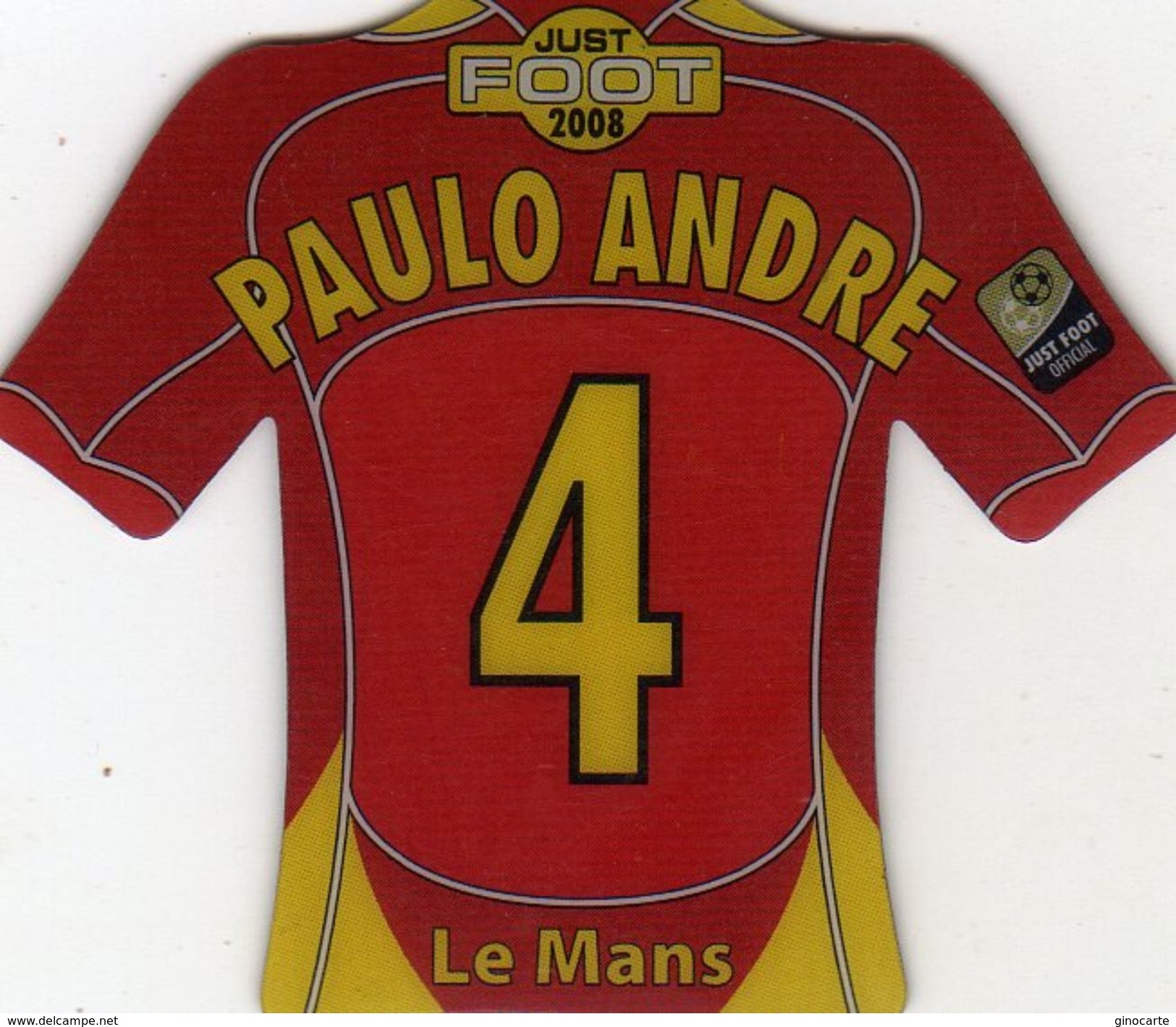 Magnet Magnets Maillot De Football Pitch Le Mans Paulo André 2008 - Deportes