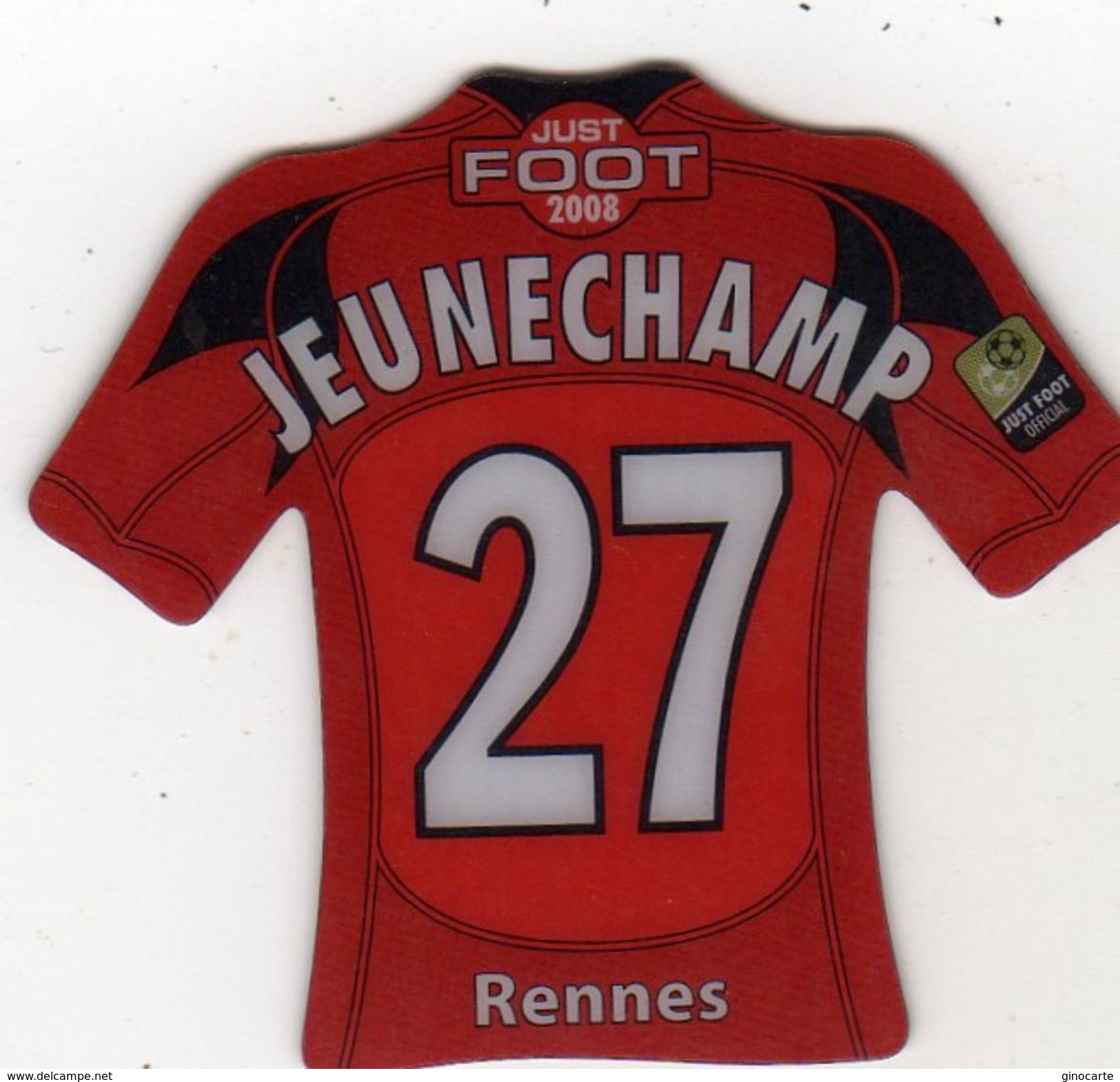 Magnet Magnets Maillot De Football Pitch Rennes Jeunechamp 2008 - Sports