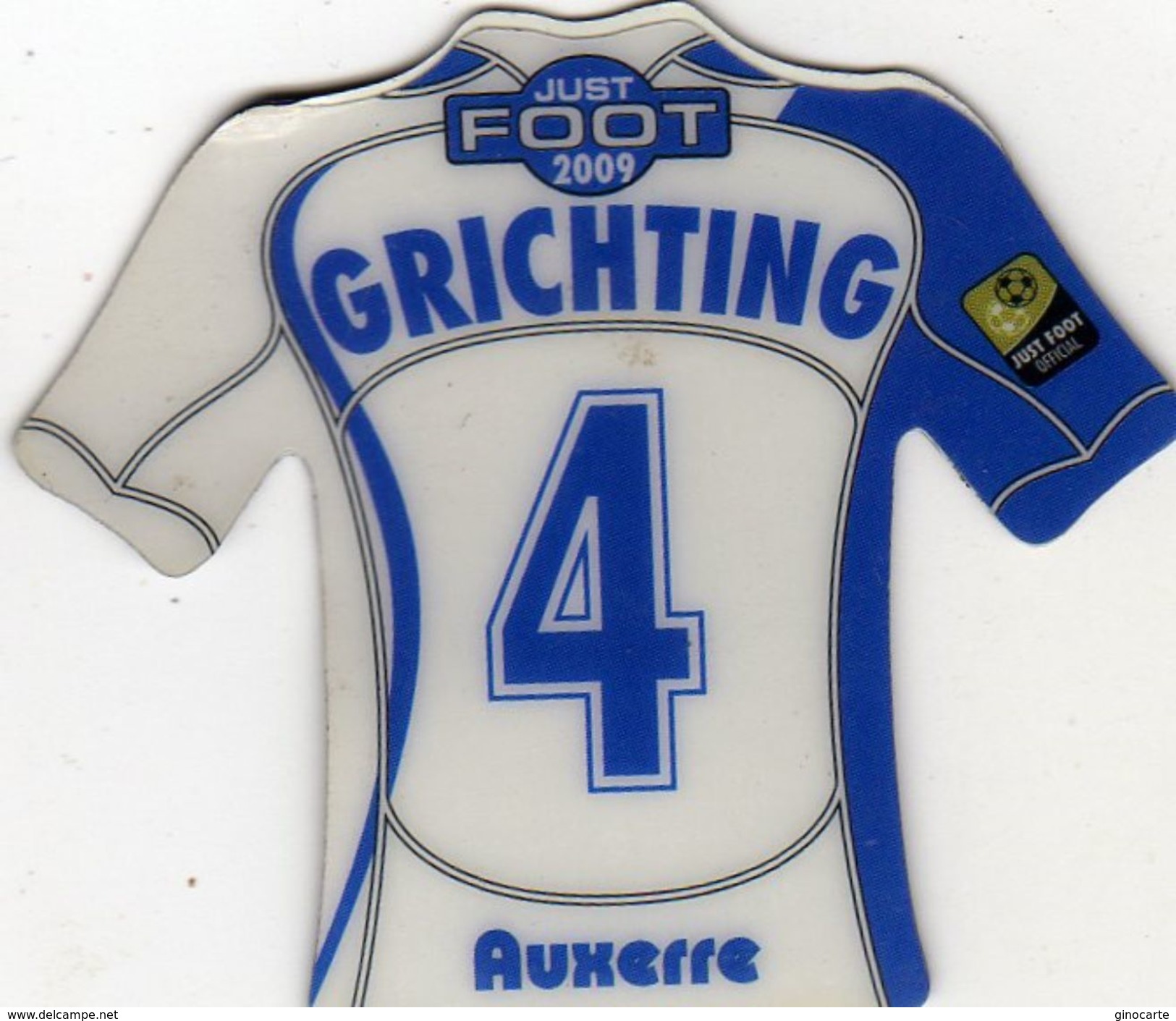 Magnet Magnets Maillot De Football Pitch Auxerre Grichting 2009 - Sports