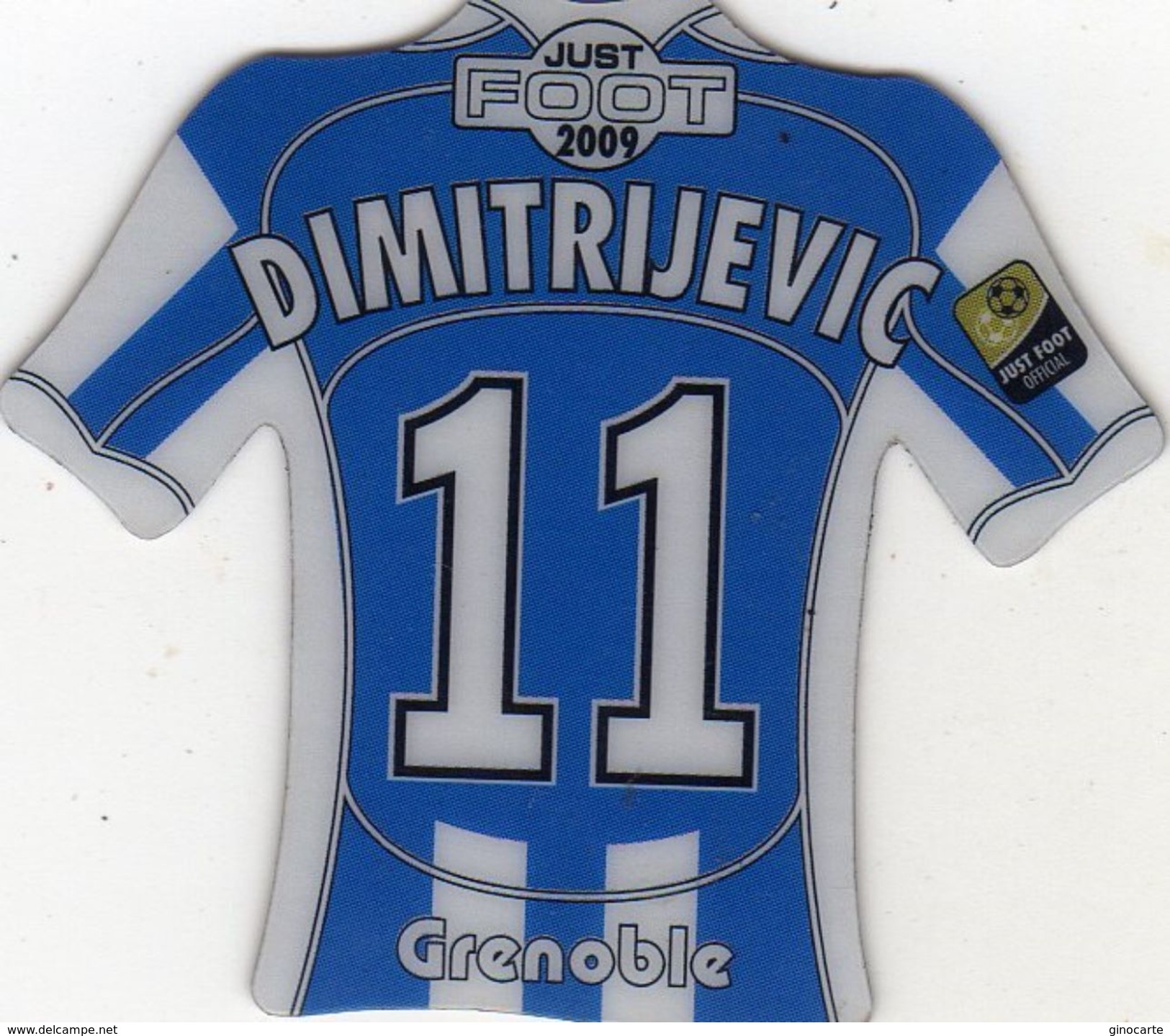 Magnet Magnets Maillot De Football Pitch Grenoble Dimitrijevic 2009 - Deportes