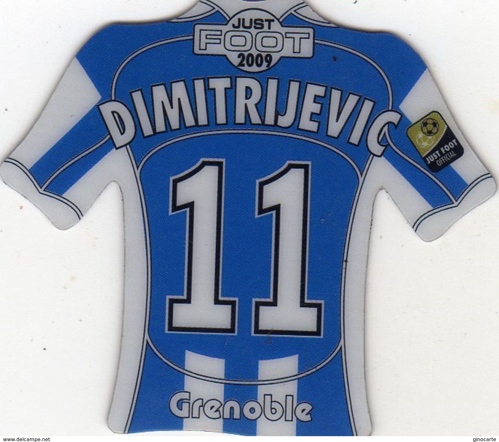 Magnet Magnets Maillot De Football Pitch Grenoble Dimitrijevic 2009 - Sport
