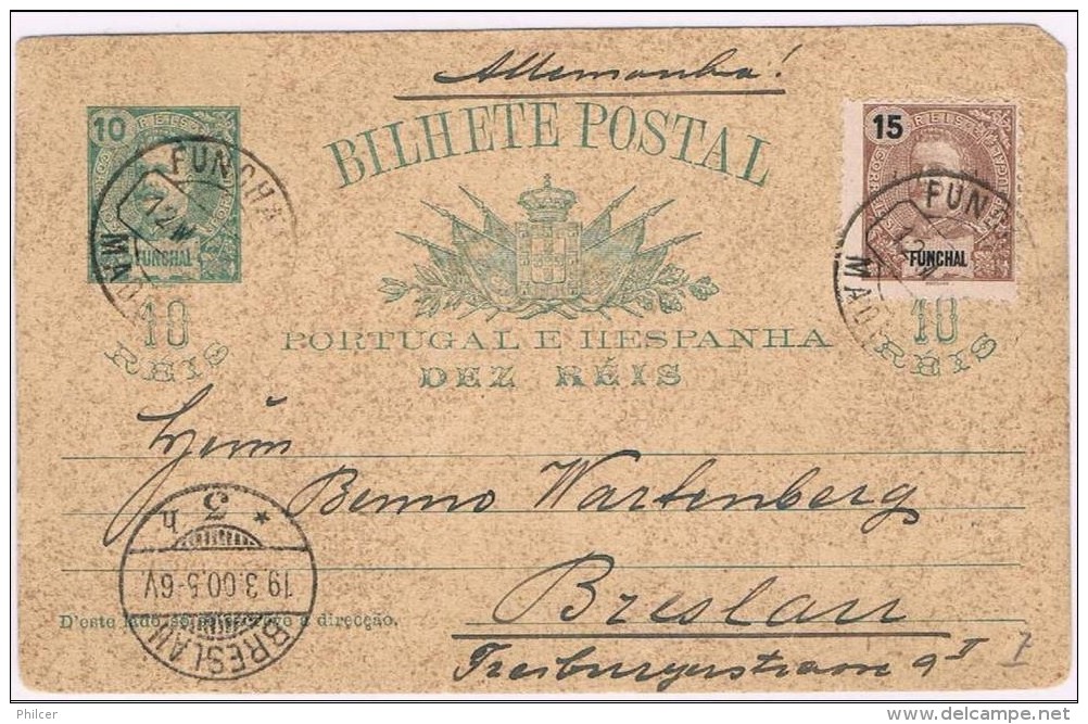 Funchal, 1900, Subscrito Funchal-Breslau - Funchal