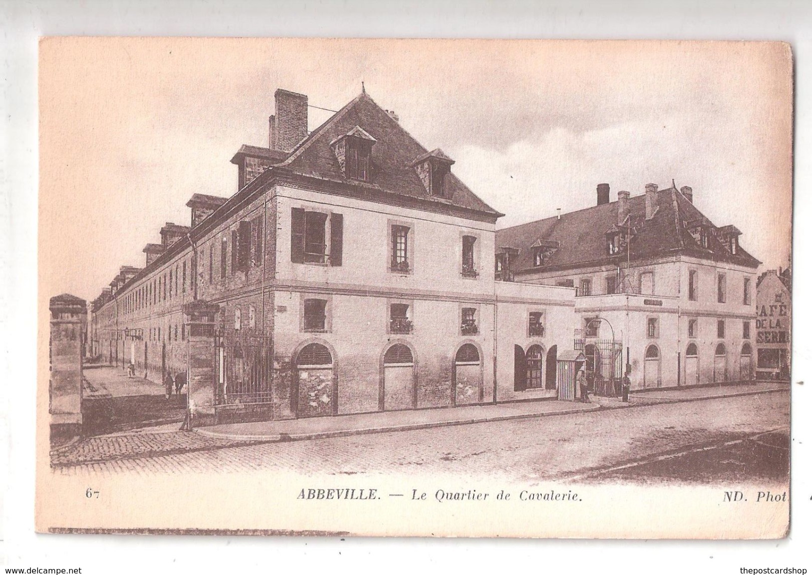 CPA 80 Abbeville Le Quartier De Cavalerie Military Cavalry ? Achat Immédiat - Abbeville