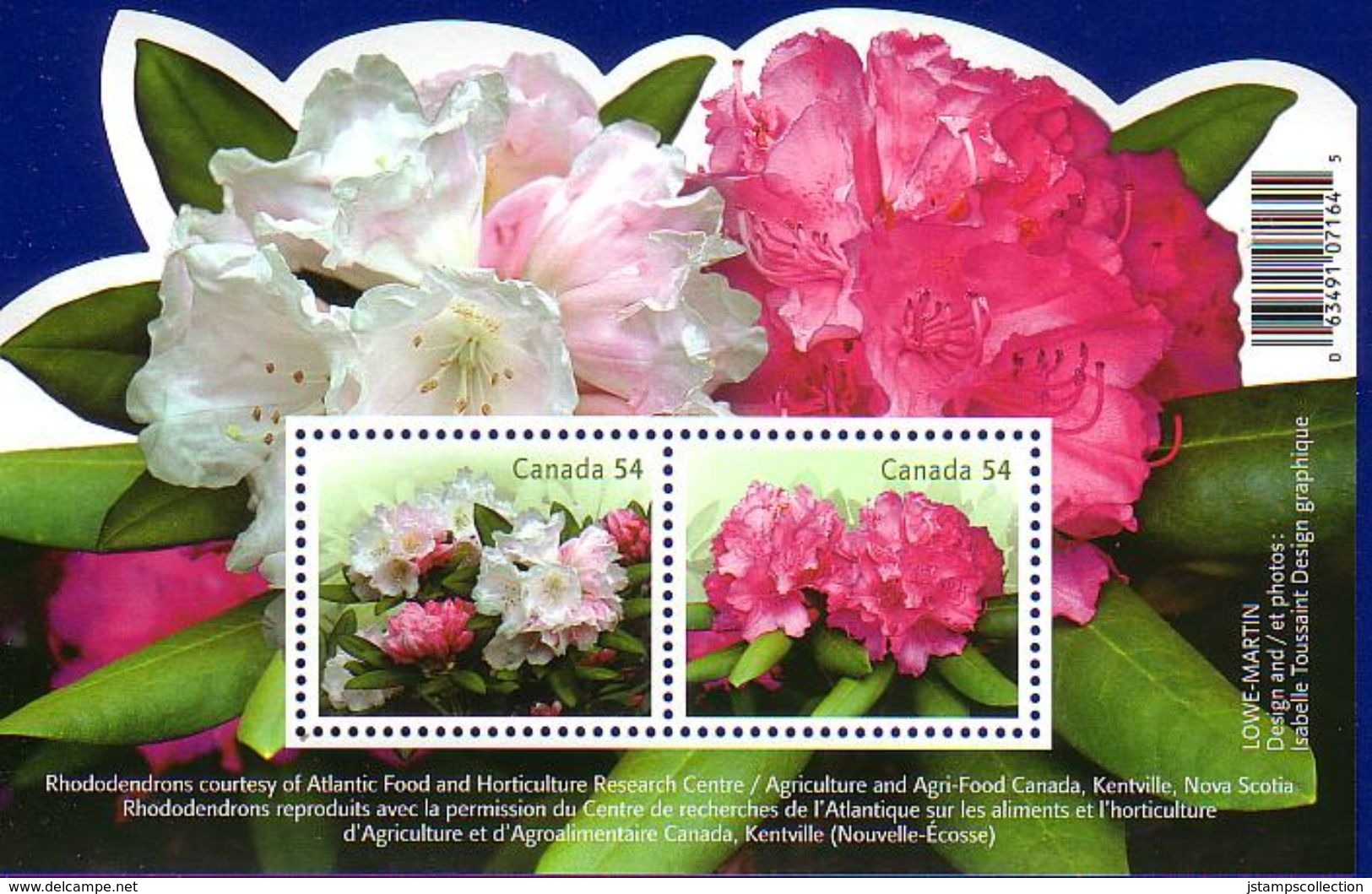 Canada 2009 Flower Rhododendrons Souvenir Sheet (#2318) MNH ! - Nuevos