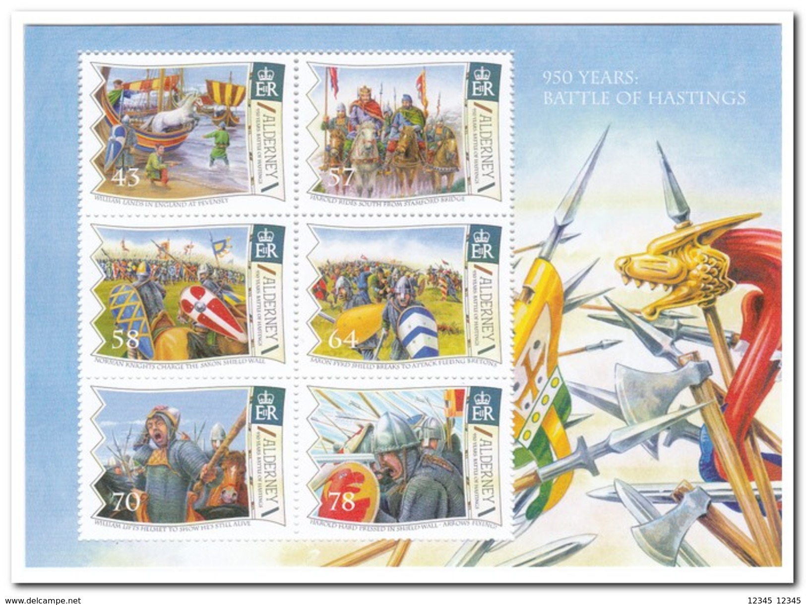 Alderney, Postfris MNH, 950 Years Battle Of Hastings - Alderney