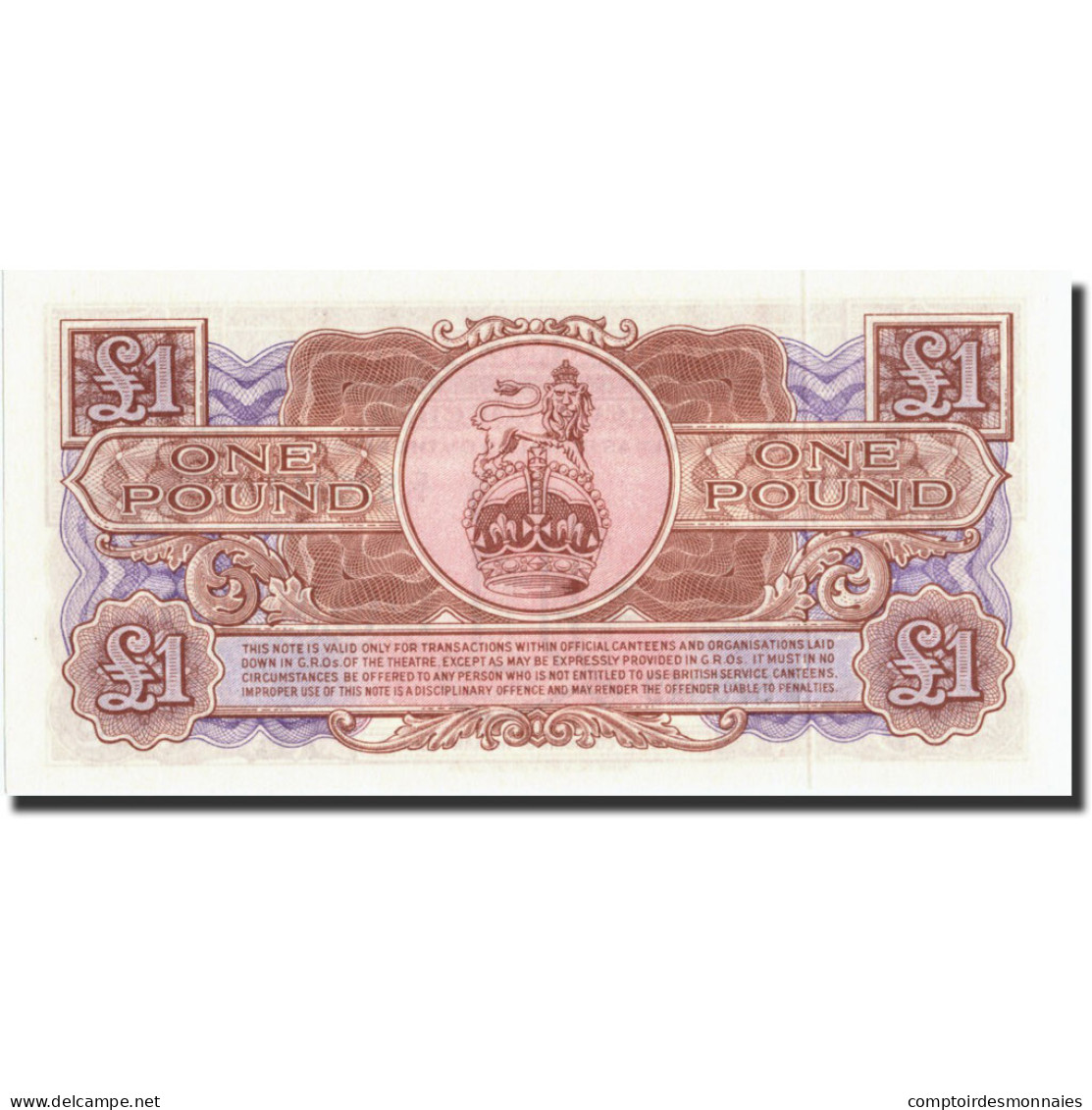 Billet, Grande-Bretagne, 1 Pound, Undated 1956, Undated, KM:M29, SPL - British Armed Forces & Special Vouchers