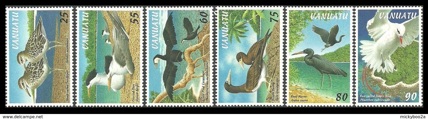 VANUATU 1997 BIRDS COMORANT TERN SET MNH - Vanuatu (1980-...)