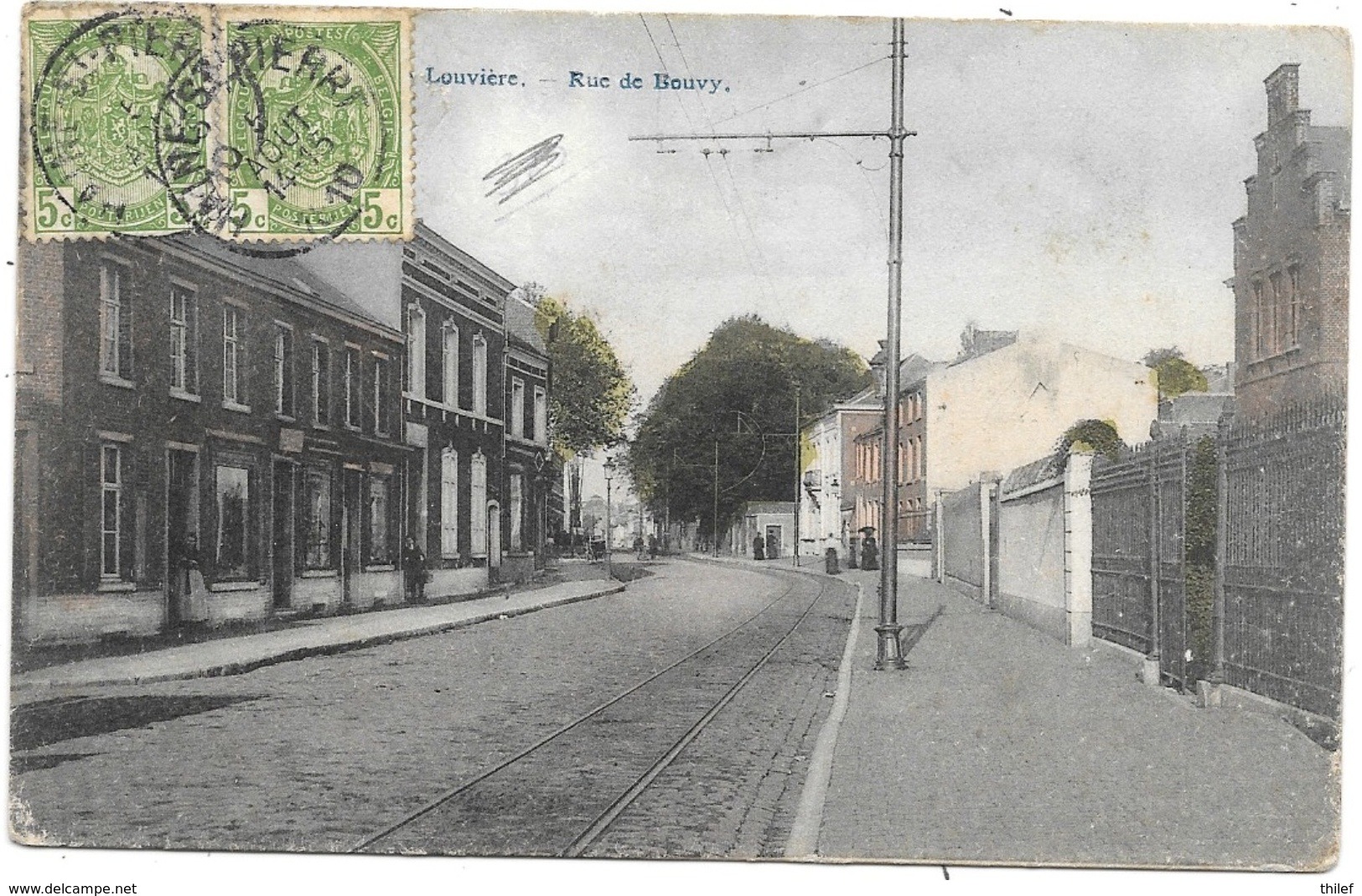 La Louvière NA21: Rue De Bouvy 1910 - La Louvière