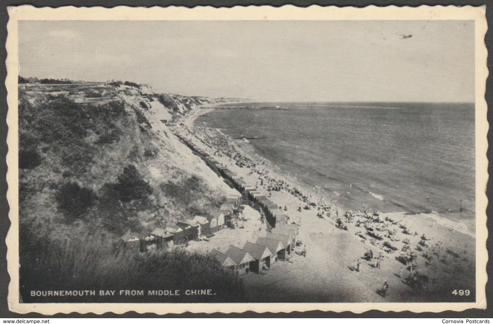 Bournemouth Bay From Middle Chine, Hampshire, 1958 - Postcard - Bournemouth (until 1972)