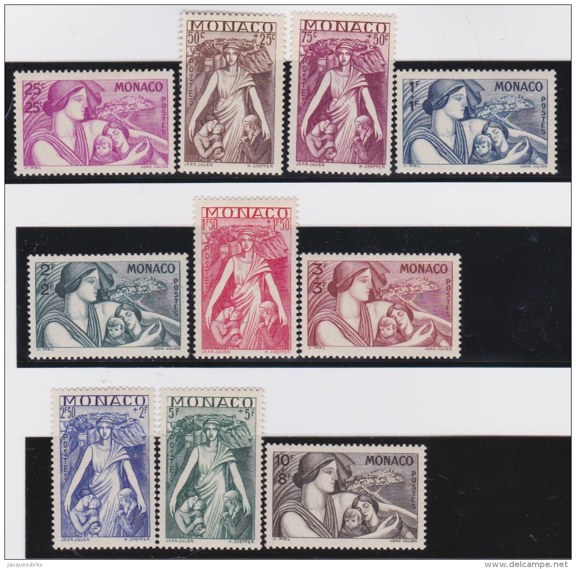 Monaco    .     Yvert   .      215/224       .      *    .     Neuf Avec Gomme Et Charniere - Unused Stamps