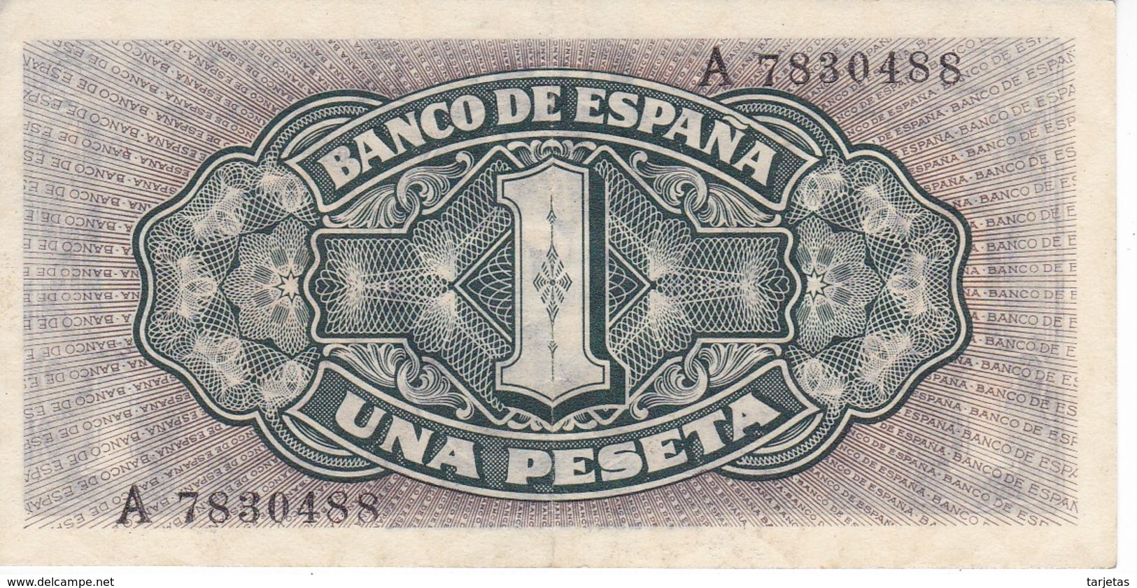 BILLETE DE ESPAÑA DE 1 PTA DEL 4/09/1940 SERIE A CARAVELA EN CALIDAD EBC (XF) (BANKNOTE) - 1-2 Pesetas