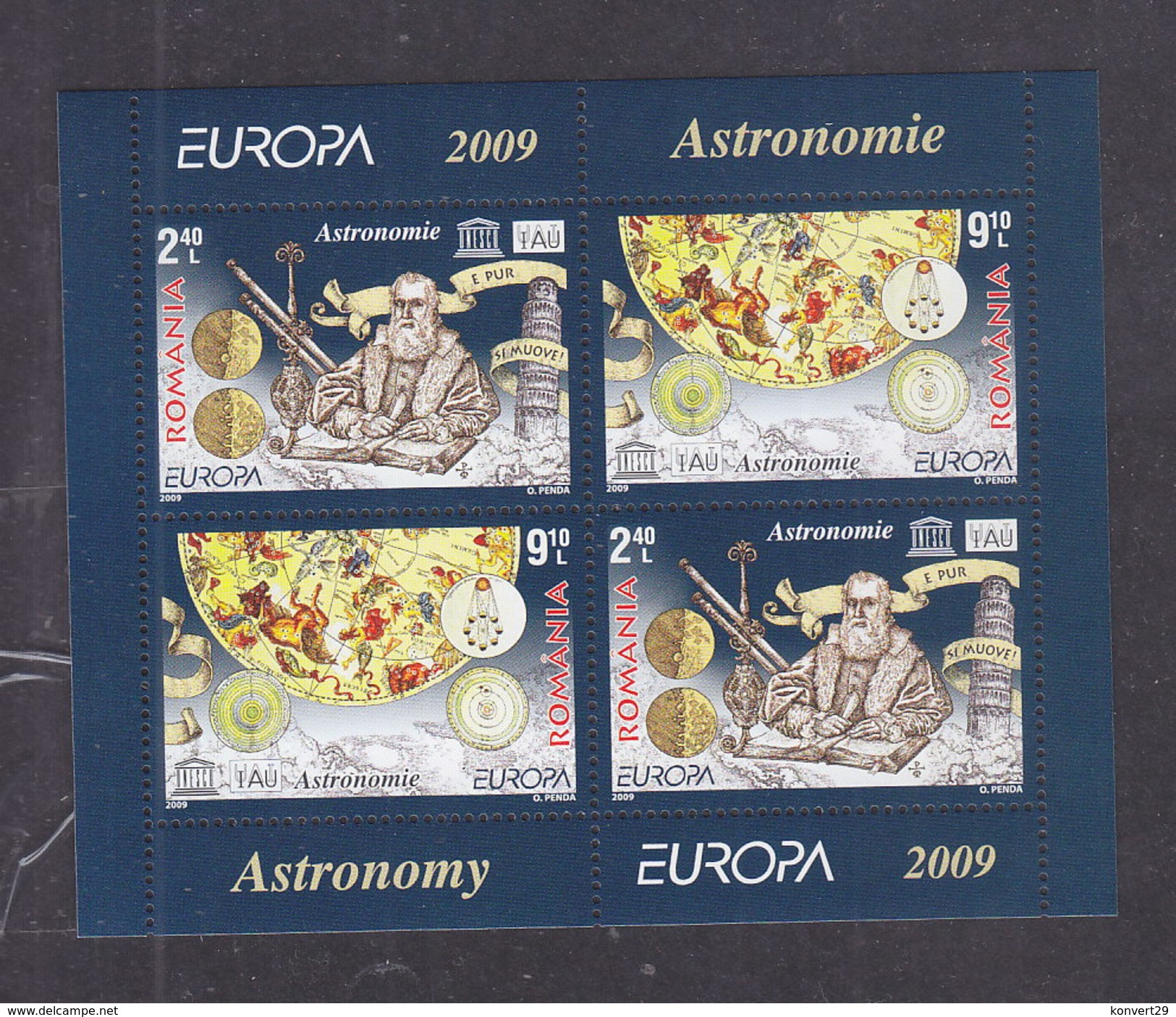 Romania 2009 Europa-CEPT M/s  MNH - 2009