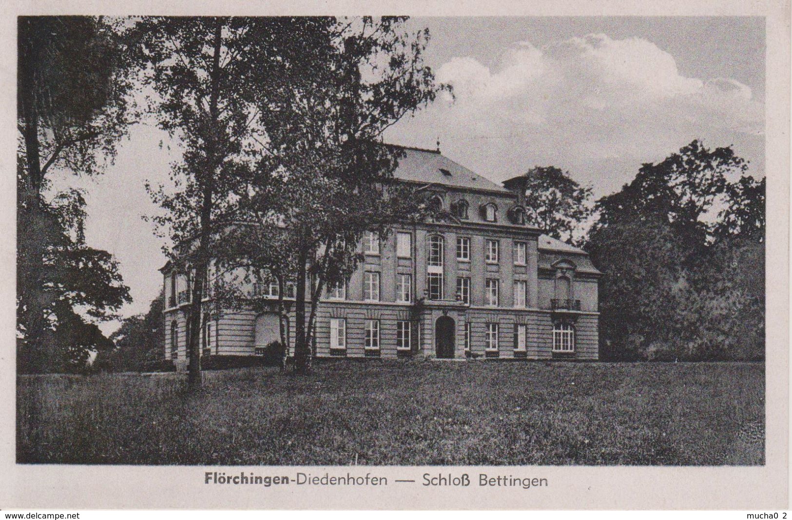 57 - FLORANGE - CHATEAU DE BETTANGE - CARTE GERMANISEE - Autres & Non Classés