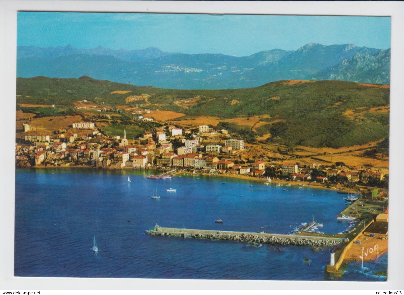 CORSE - Propriano - Le Port De Commerce Et La Ville - Autres & Non Classés