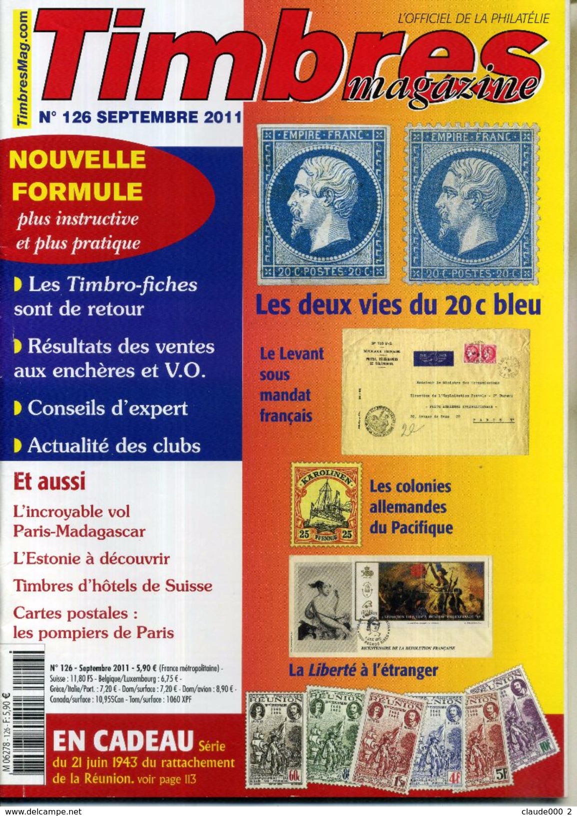 TIMBRES MAGAZINE ANNEE COMPLETE 2011 soit 11 Numéros