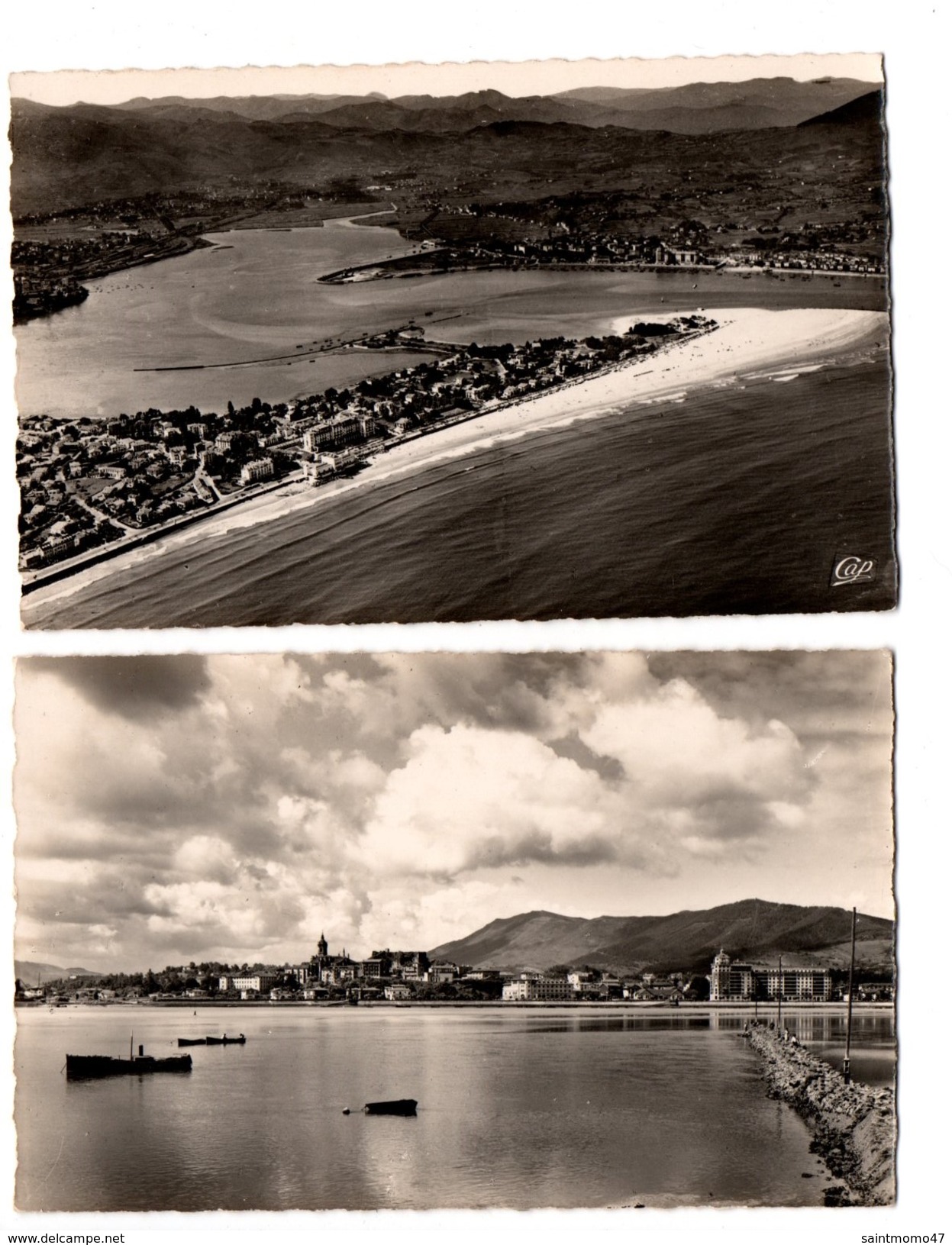 64 - HENDAYE . " FONTARABIE " & " VUE PRISE EN AVION " . 2 CARTES POSTALES - Réf. N°3469 - - Hendaye