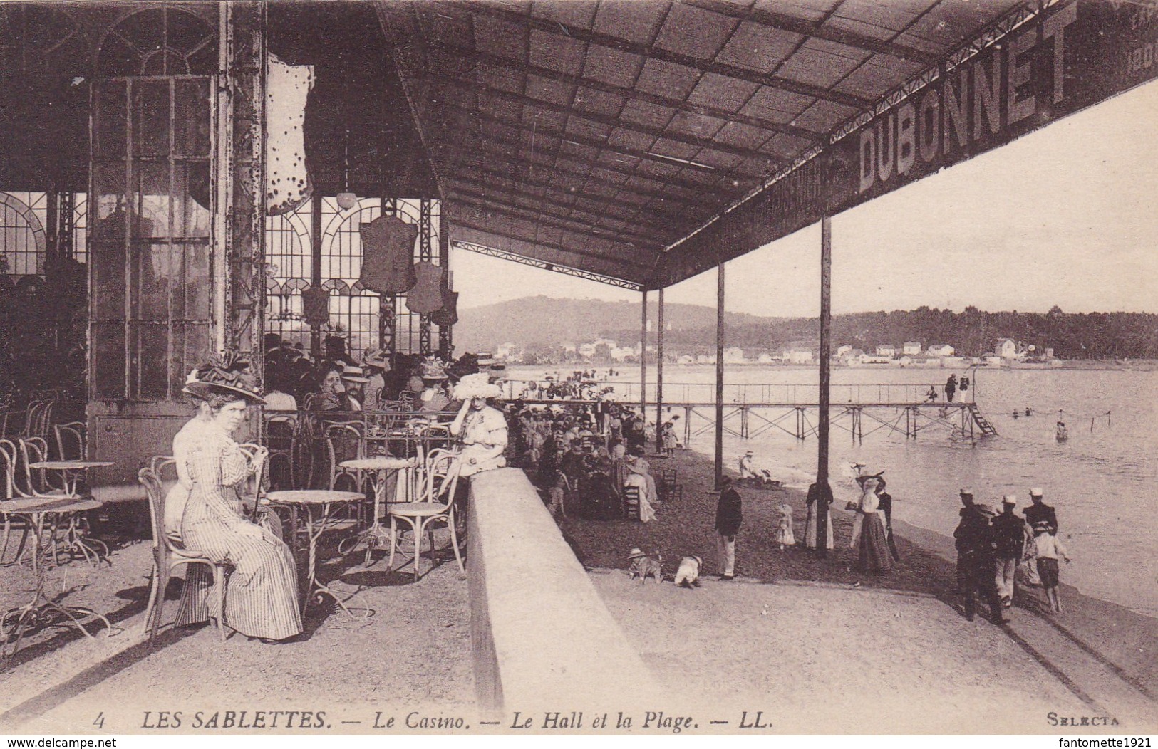 LES SABLETTES  LE CASINO  LE HALL ET LA PLAGE (dil42) - La Seyne-sur-Mer