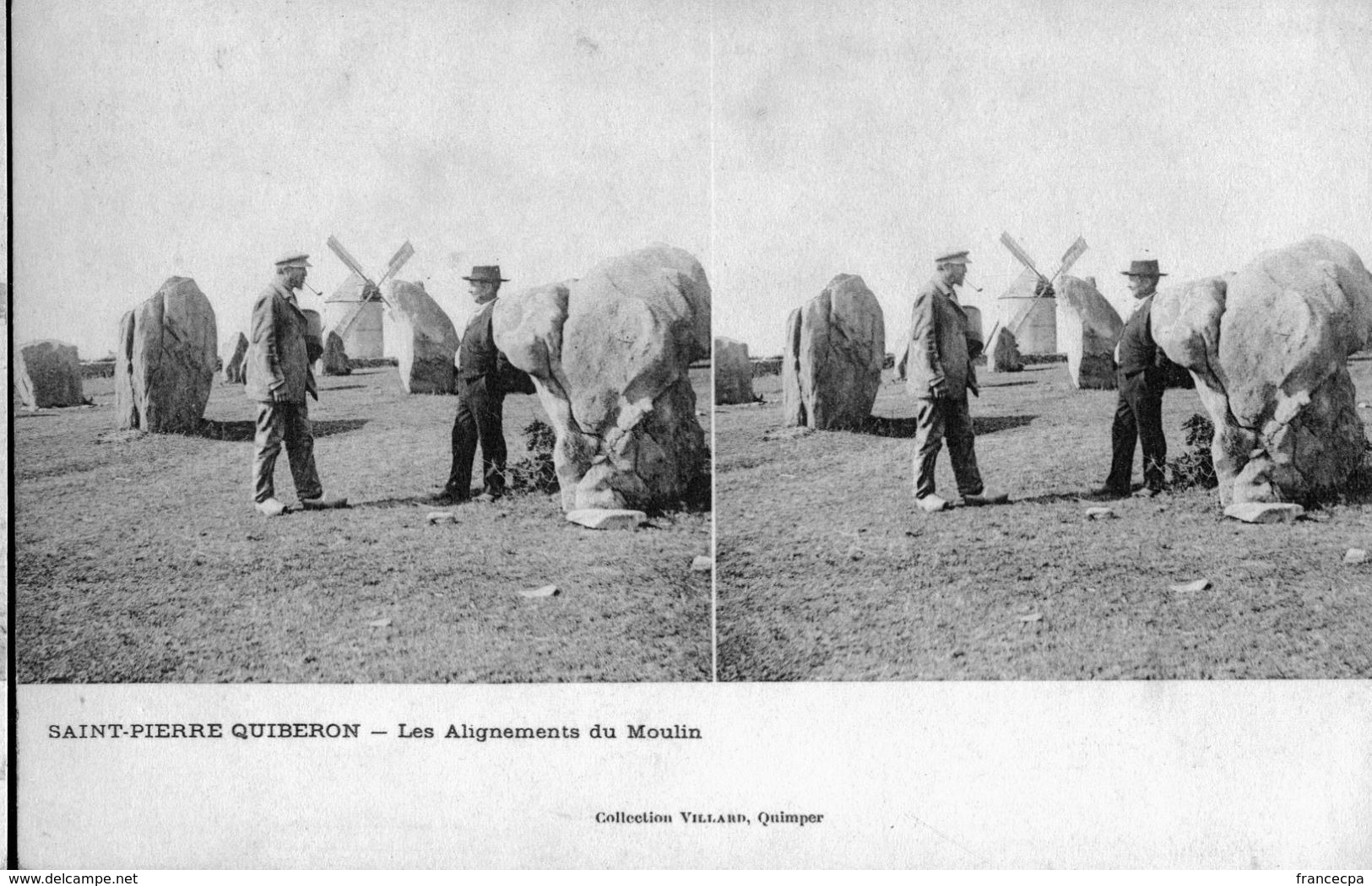 0357 STEREO - MORBIHAN - SAINT PIERRE QUIBERON - Les Alignements Du Moulin - Quiberon