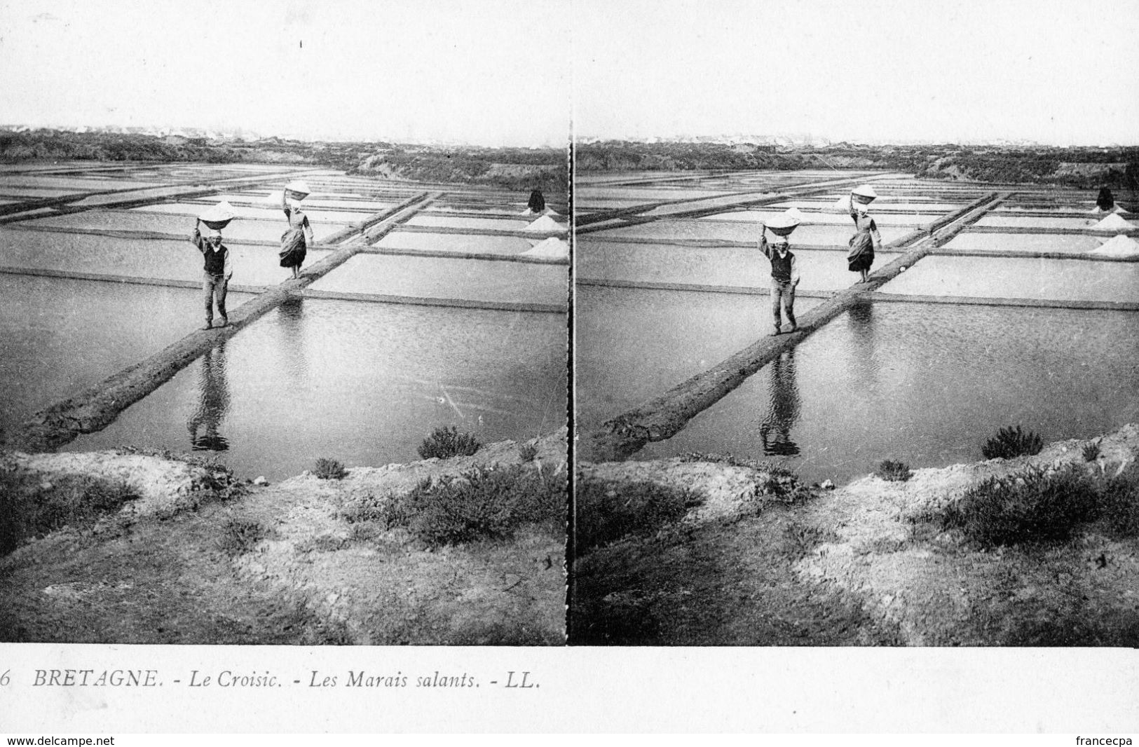 0373 STEREO - LOIRE ATLANTIQUE - LE CROISIC - Les Marais Salants - Le Croisic