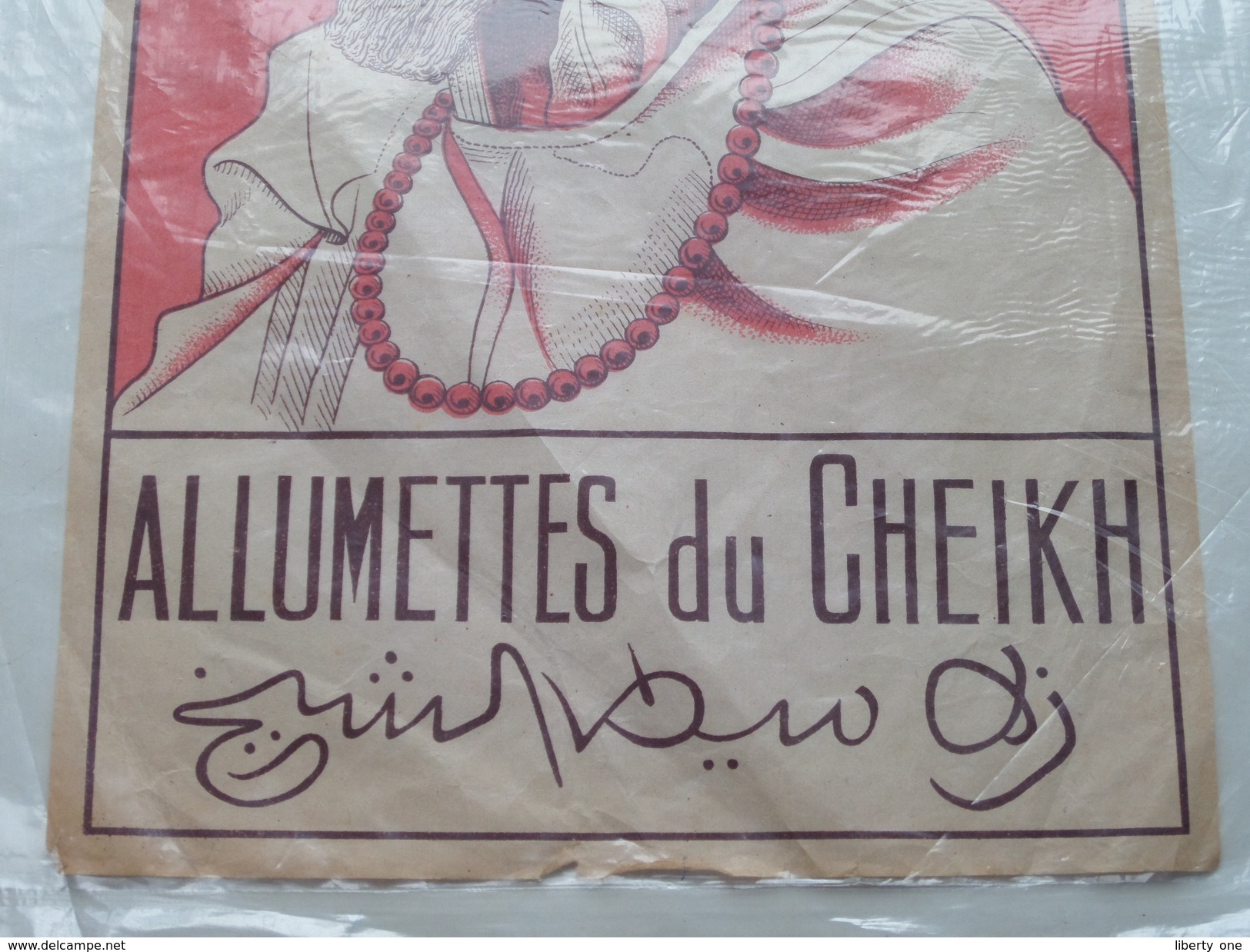 Allumettes Du CHEIKH ( Fabriqué En Belgique Impregnées ( Reclame In Papier ) ! - Boites D'allumettes - Etiquettes
