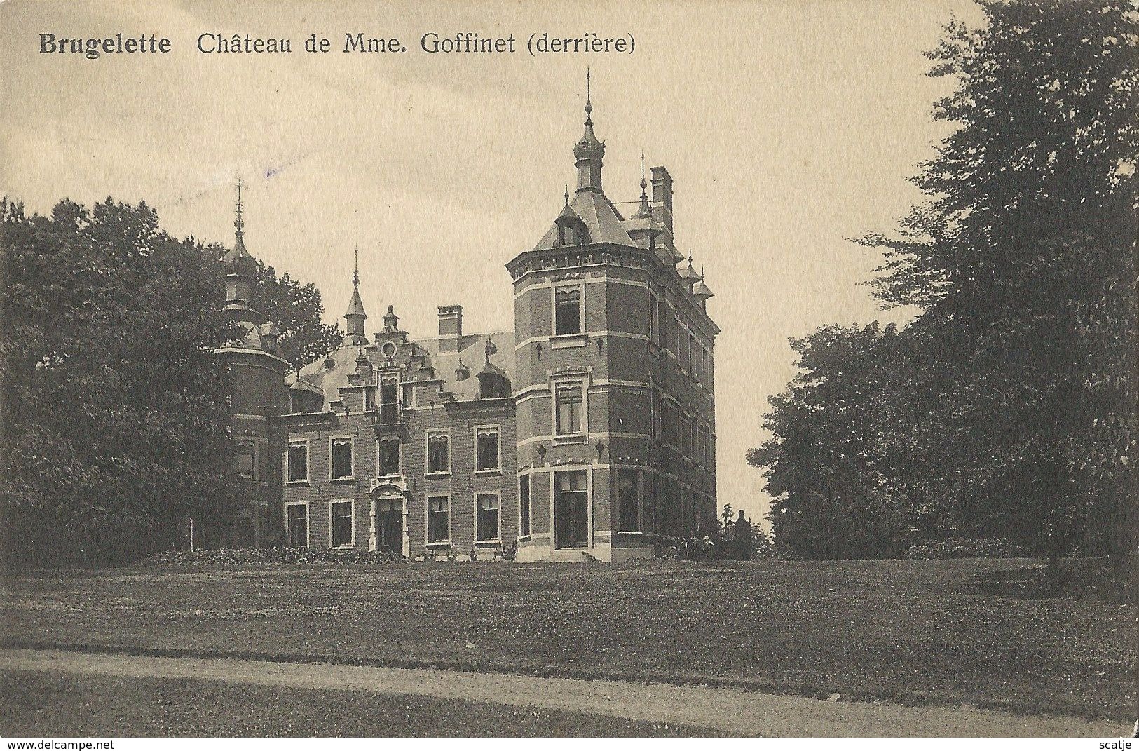 Brugelette   Château De Mme. Goffinet   (derrière)   1920   Naar  Bruxelles - Brugelette