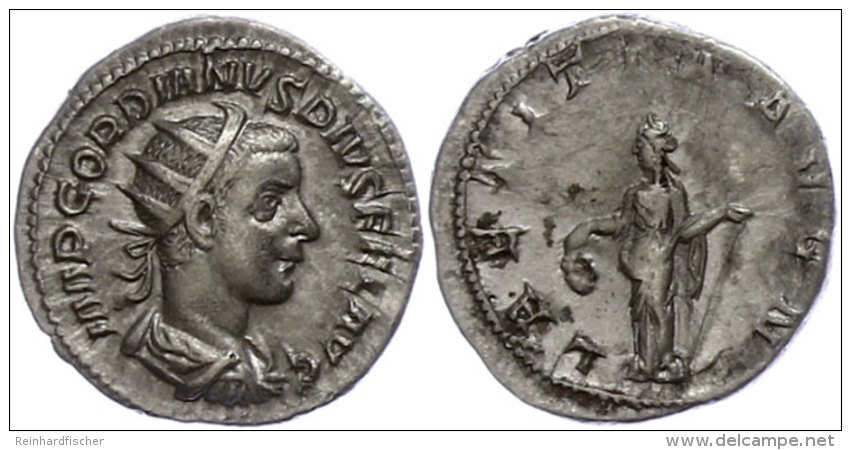 Gordianus III., 238-244, Antoninianus (4,02g), Rom, Av: B&uuml;ste Nach Rechts, Darum Umschrift, Rev: Stehende... - Autres & Non Classés