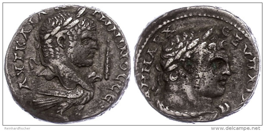 Ph&ouml;nizien, Tyros, Tetradrachme (12,81g), Caracalla, 213-217, Av: Kopf Nach Rechts, Rechts Keule, Darunter... - Provinces Et Ateliers