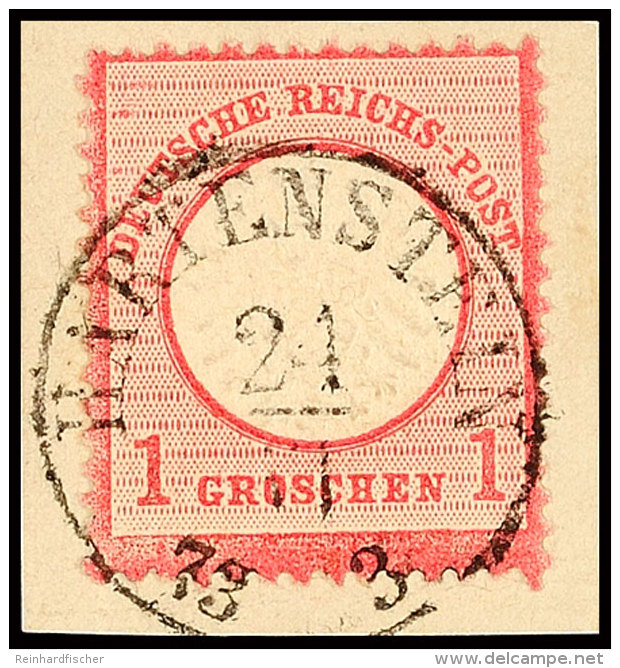 "HARTENSTEIN 24/VI 73", DKr. Voll, Klar Und Gerade Auf D.R. 1 Gr., Gro&szlig;er Schild Auf Briefst&uuml;ck,... - Saxe