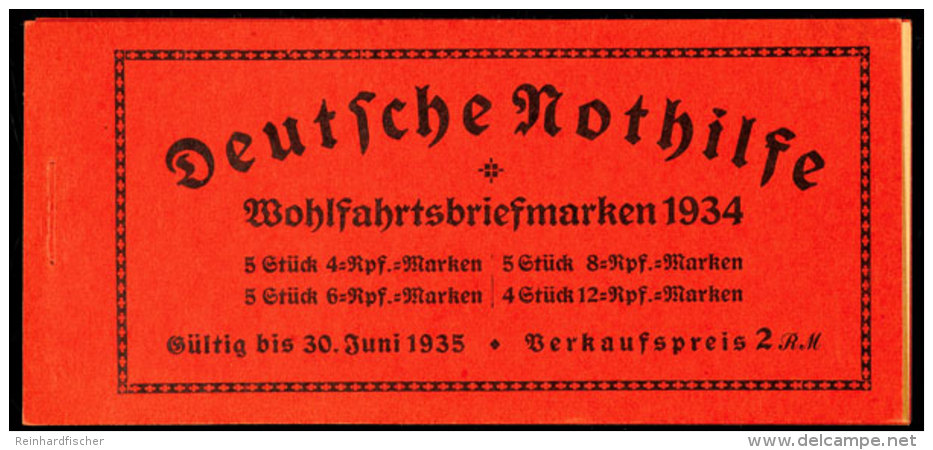 St&auml;nde 1934, Markenheftchendeckel Seite 1/4 Und Zwischenblatt, Katalog: MH40 Trades 1934, Stamp Booklet... - Carnets