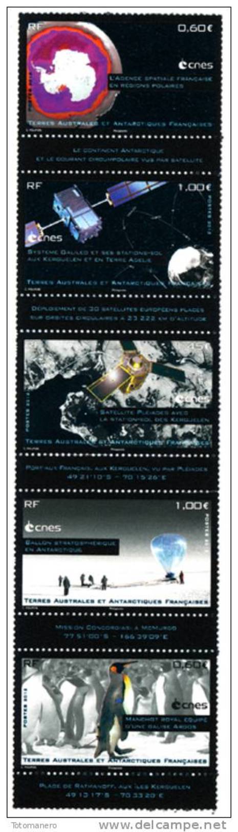 TAAF 2012 CNES Block/Strip** - Unused Stamps