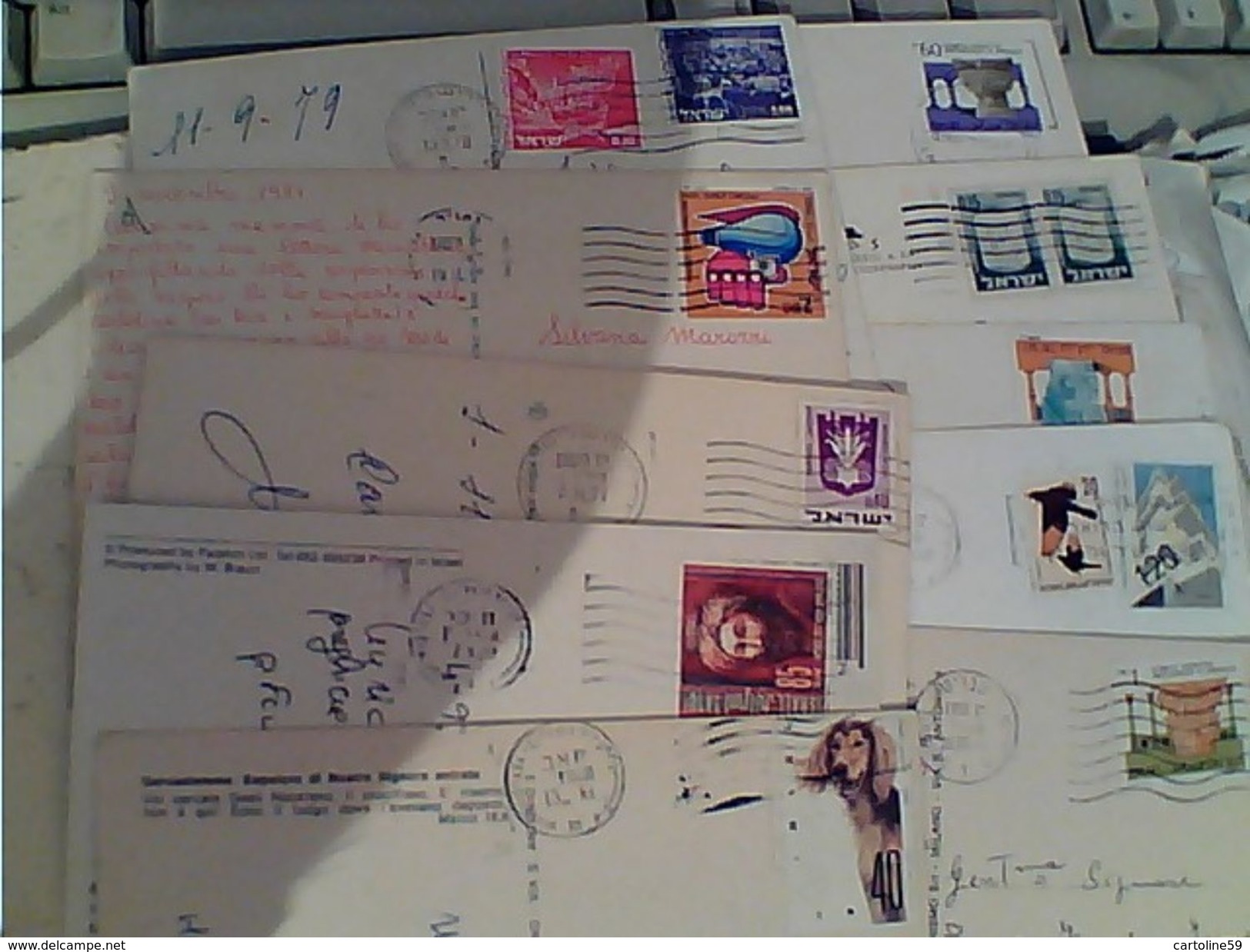 10 Card ISRAELE ISRAEL Francobolli Stamp Selo Timbre Vari Valori E Annate VB1971/2000  GD14789 - Collezioni & Lotti