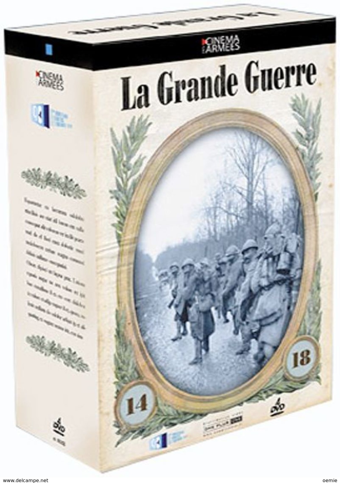 LA GRANDE GUERRE  14-18    ( CINEMA DES ARMEES )  COFFRET DE   4 DVD - Documentaires