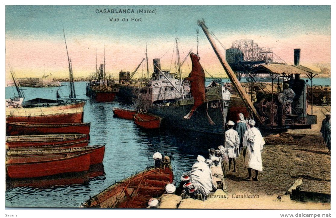 CASABLANCA - Vue Du Port    (Recto/Verso) - Casablanca