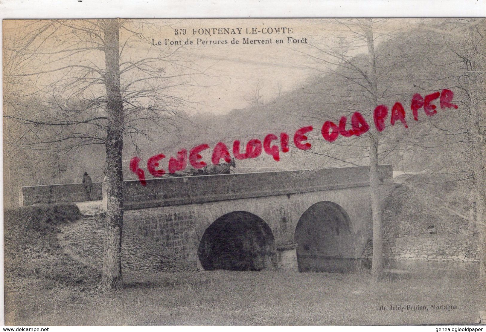 85 - FONTENAY LE COMTE - LE PONT DE PERRURES DE MERVENT EN FORET - Fontenay Le Comte