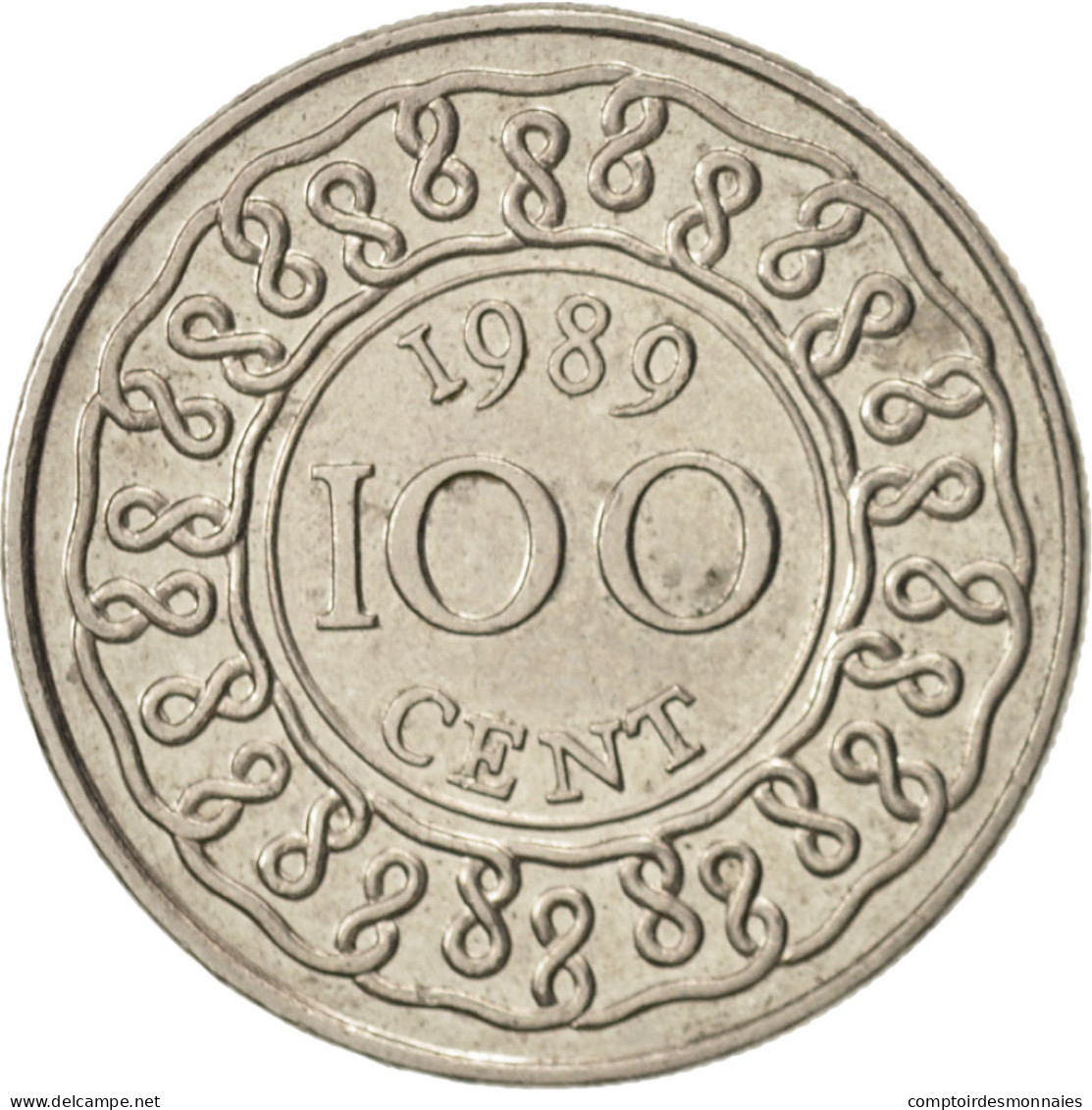 Monnaie, Surinam, 100 Cents, 1989, SUP, Copper-nickel, KM:23 - Surinam 1975 - ...