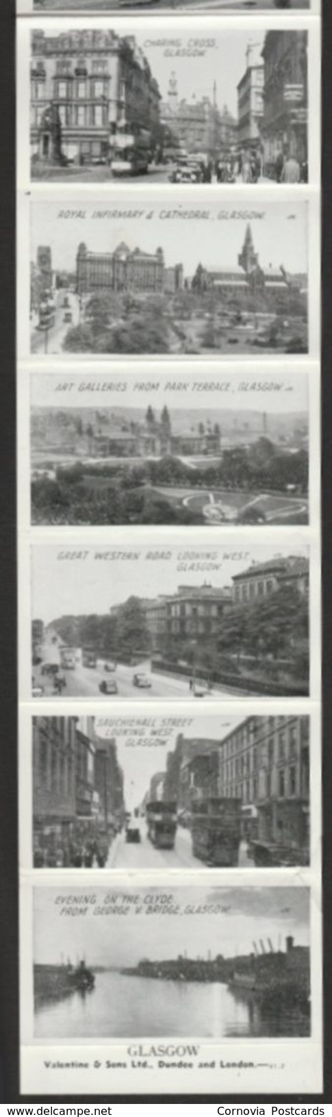 A Scotch And Splash From Glasgow, 1940s - Accordion Fold 12 Photos Novelty Postcard - Lanarkshire / Glasgow