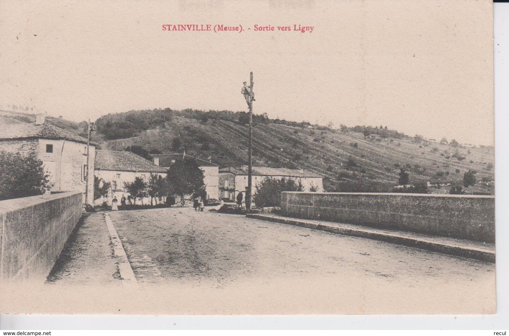 MEUSE - STAINVILLE - Sortie Vers Ligny ( - N´a Pas Circulé -animation ) - Autres & Non Classés