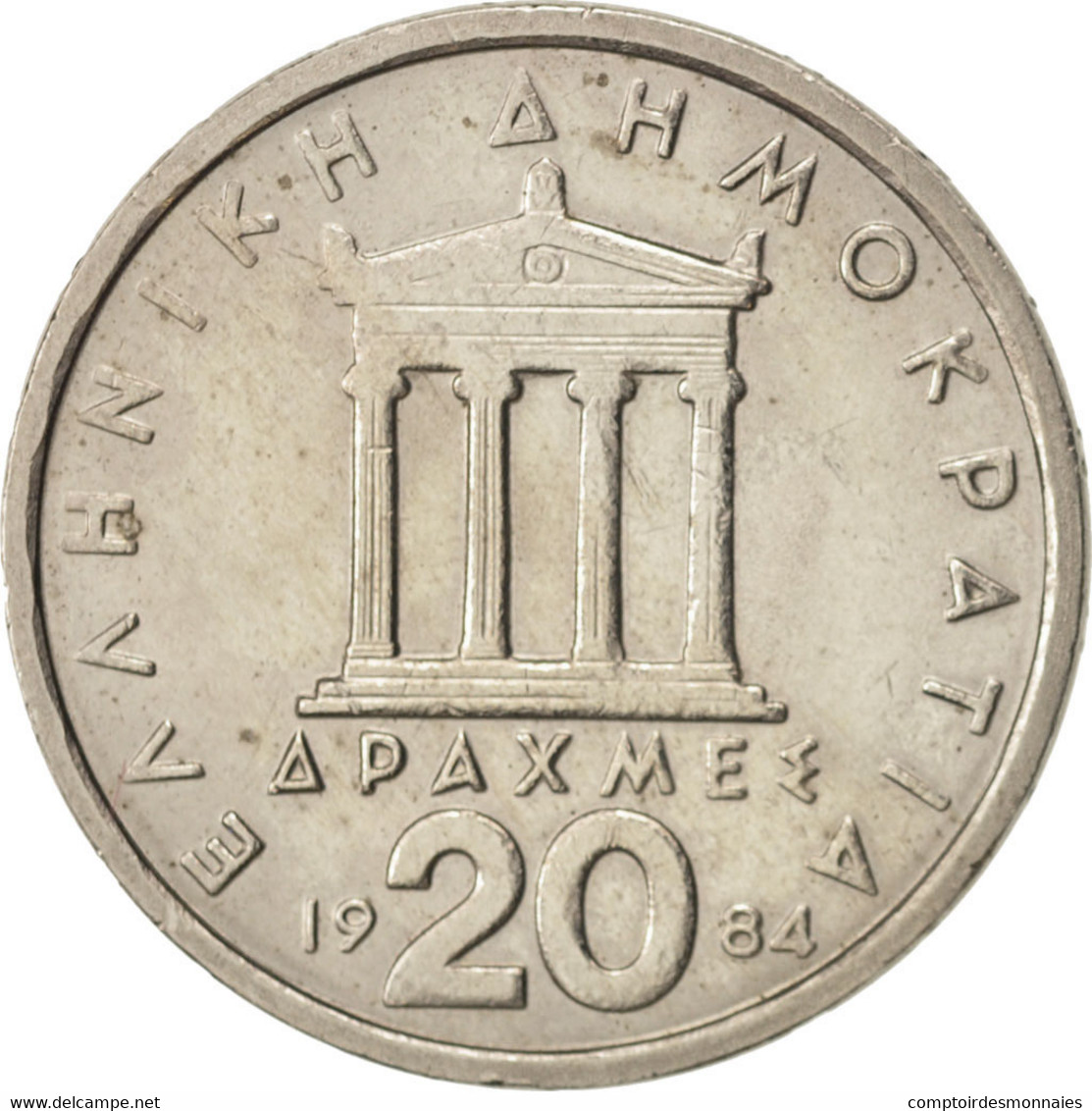 Monnaie, Grèce, 20 Drachmes, 1984, SUP, Copper-nickel, KM:133 - Grèce